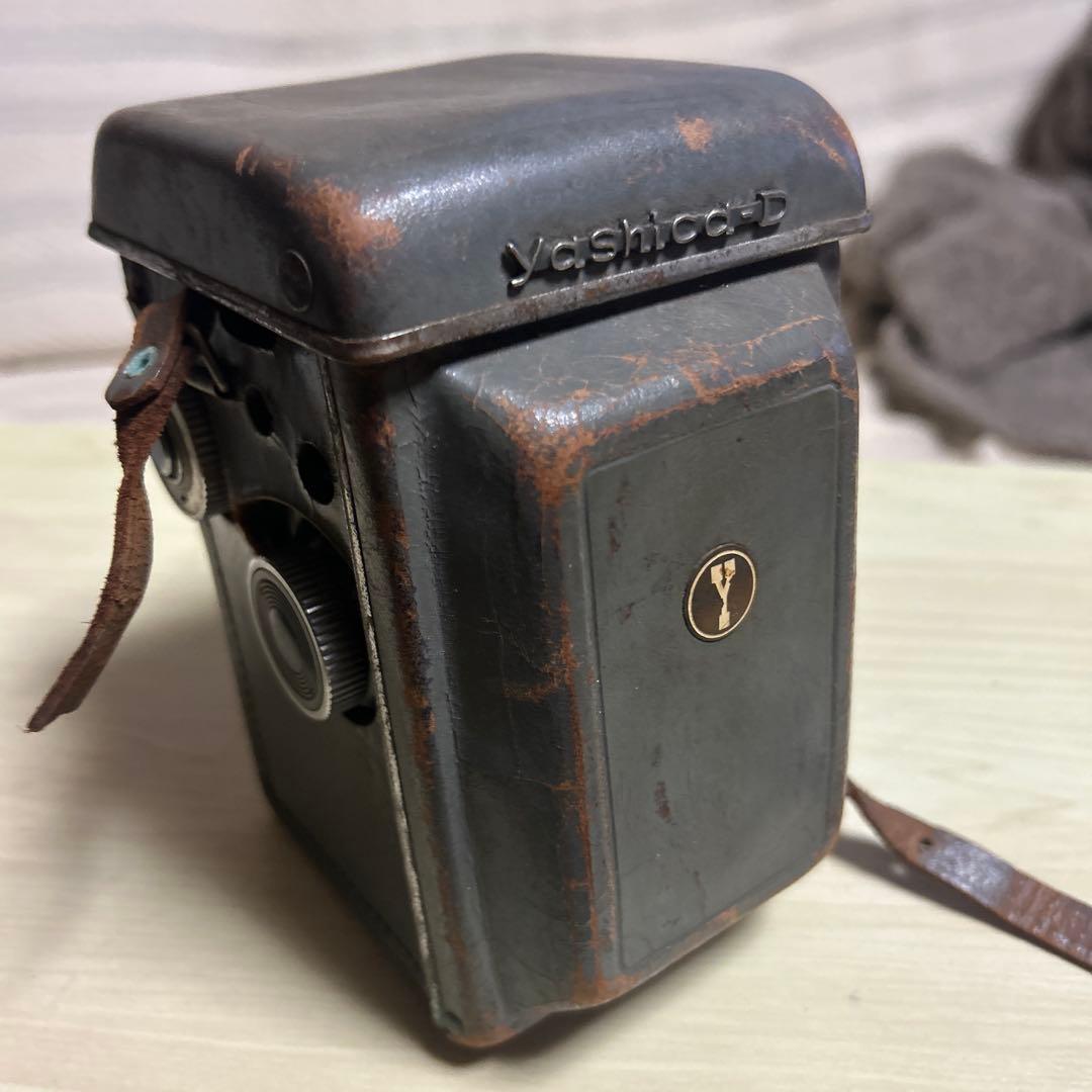 Yashica-D 二眼レフカメラ ストラップ付き