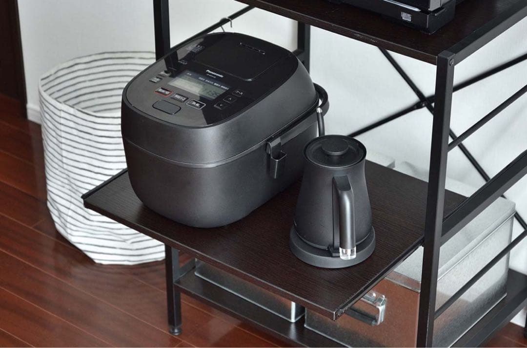 キッチンラック 木製天板 金属フレーム