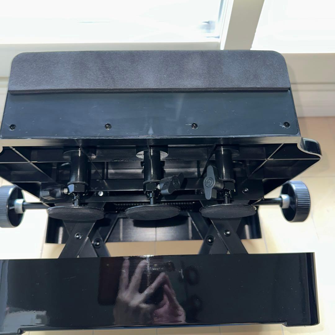 美品！RAKU ピアノ補助ペダル　補助台　ブラック