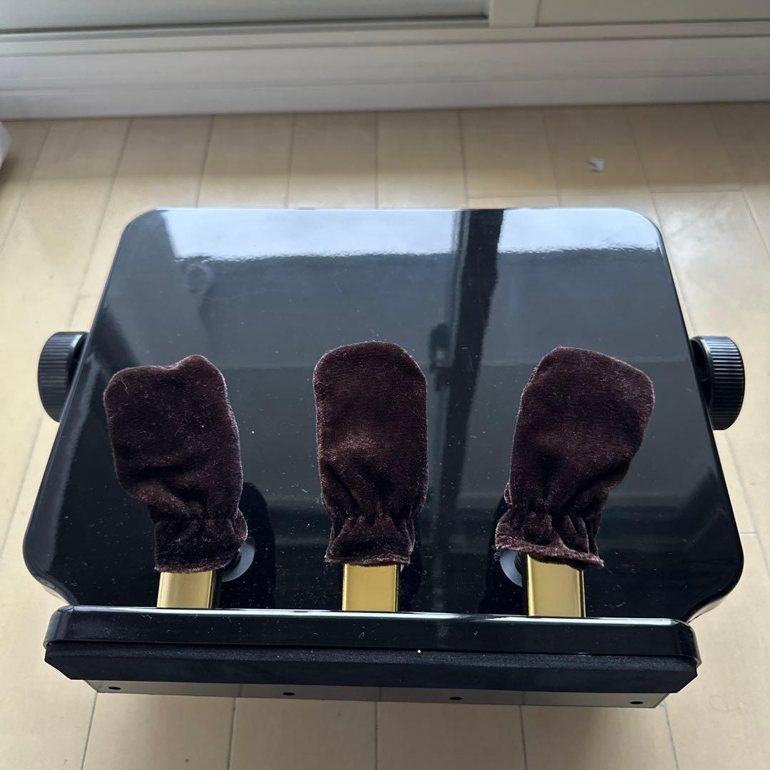 美品！RAKU ピアノ補助ペダル　補助台　ブラック