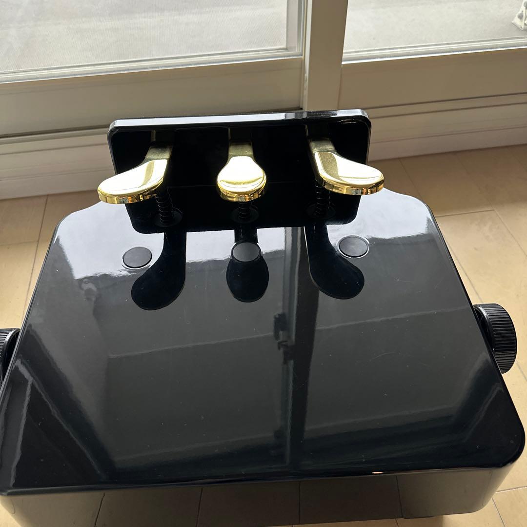 美品！RAKU ピアノ補助ペダル　補助台　ブラック