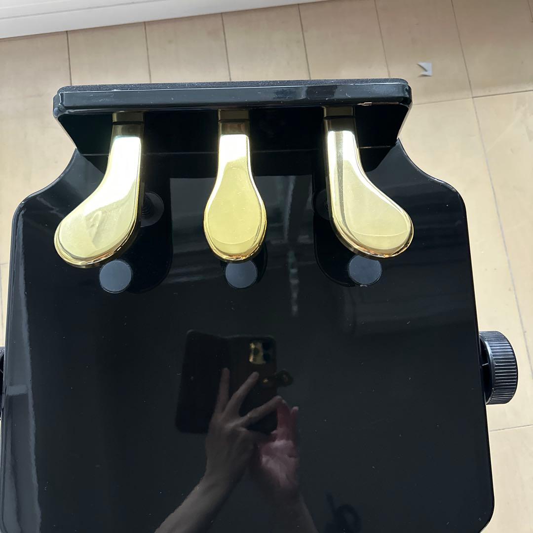 美品！RAKU ピアノ補助ペダル　補助台　ブラック