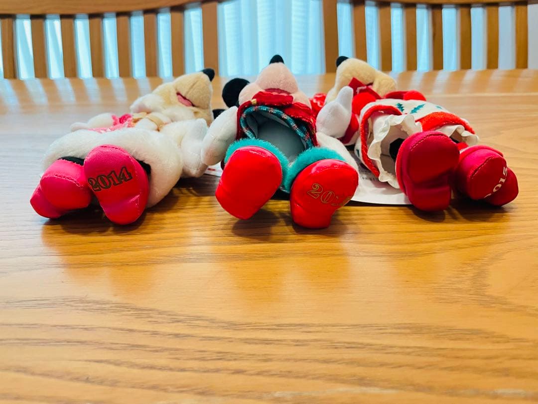 ディズニー ぬいぐるみバッジ ミニー クリスマス
