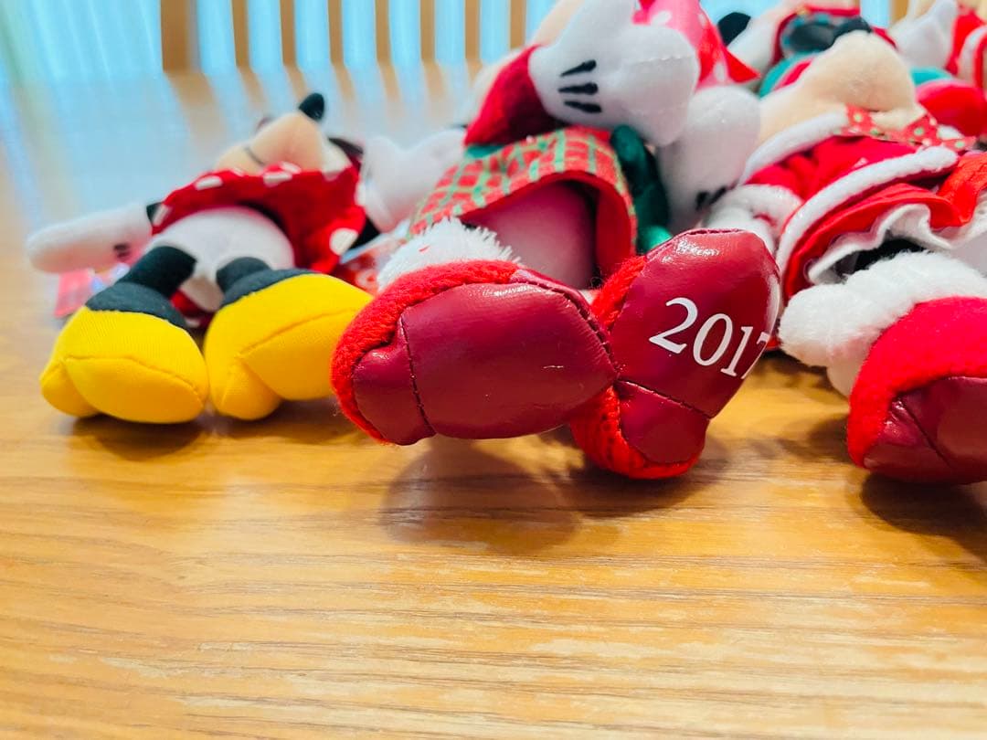 ディズニー ぬいぐるみバッジ ミニー クリスマス