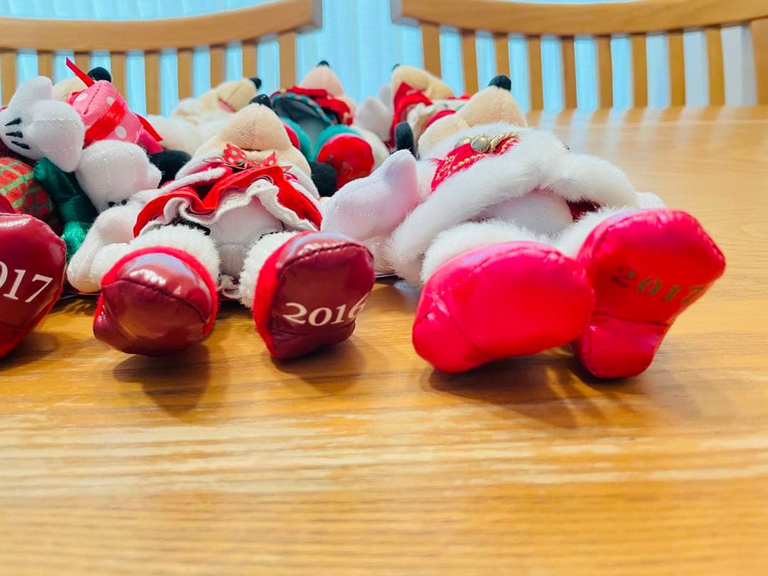 ディズニー ぬいぐるみバッジ ミニー クリスマス