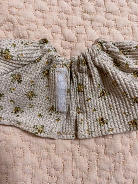 ハンドメイド　ソランちゃん　パジャマ　半袖セット　小花柄ワッフルニット