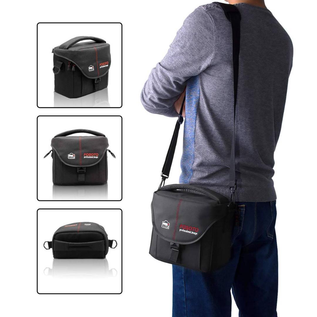 スタイリッシュなデザインの大容量一眼レフカメラケース