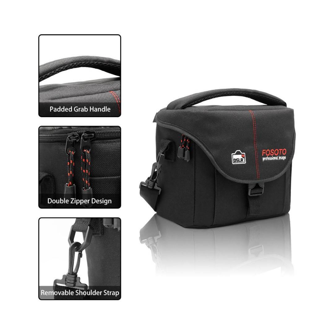 スタイリッシュなデザインの大容量一眼レフカメラケース