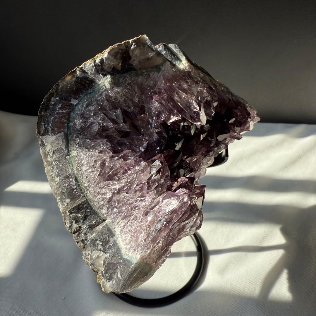 天然石アメジストのドーム　置物NO.012211