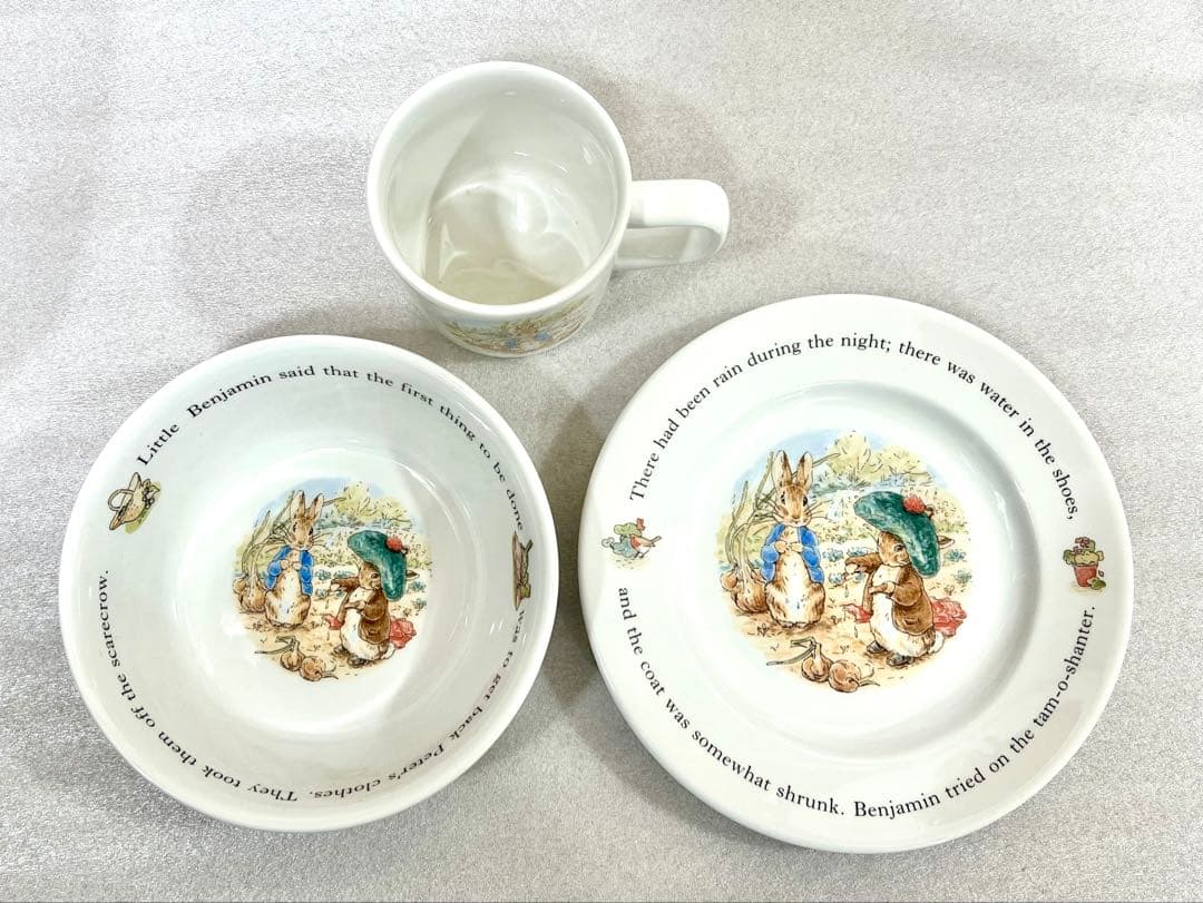 【未使用】ピーターラビット & ベンジャミンバニー セット　ウェッジウッド