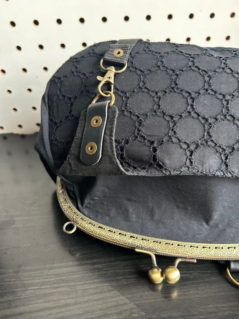 ＊ハンドメイド＊もんちゃん様お取り置き分　25口金ショルダーがま口バッグ　２点