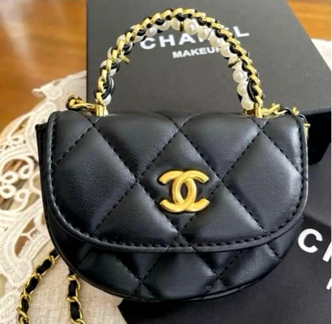 CHANEL ノベルティ パールハンドル チェーンバッグ ミニマトラッセ