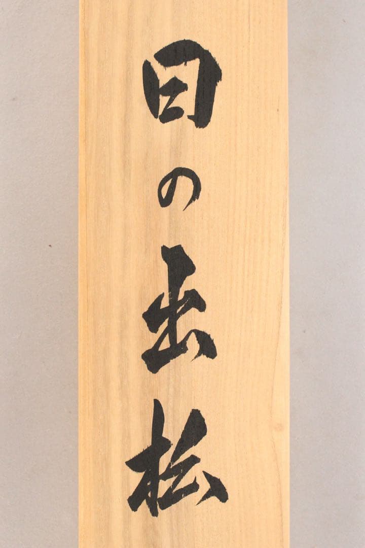 No5847 掛軸　国井幸雪　「日の出松」　絹本着色　共箱/二重箱　送料無料