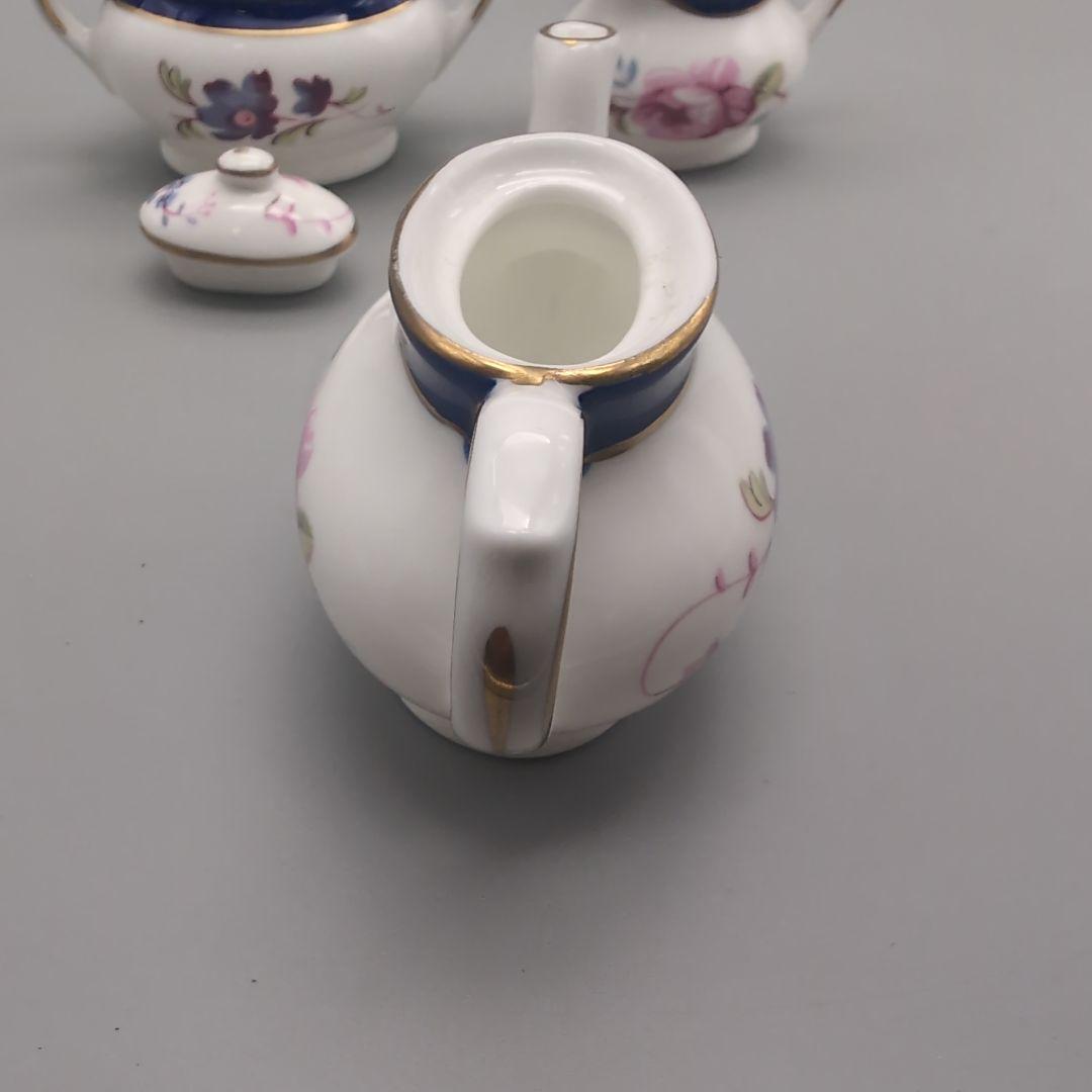 英国　コールポート　ミニチュア　ティタニア　3点　ポット　クリーマー　シュガー
