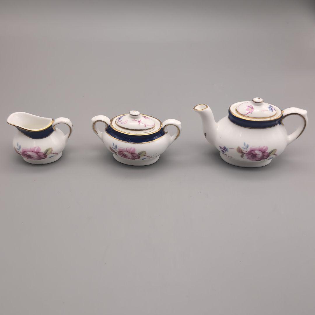 英国　コールポート　ミニチュア　ティタニア　3点　ポット　クリーマー　シュガー