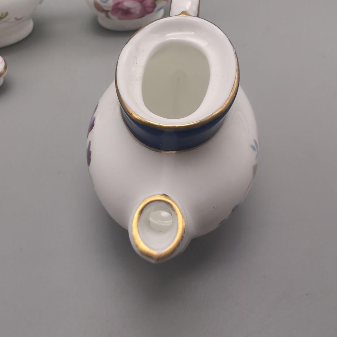 英国　コールポート　ミニチュア　ティタニア　3点　ポット　クリーマー　シュガー