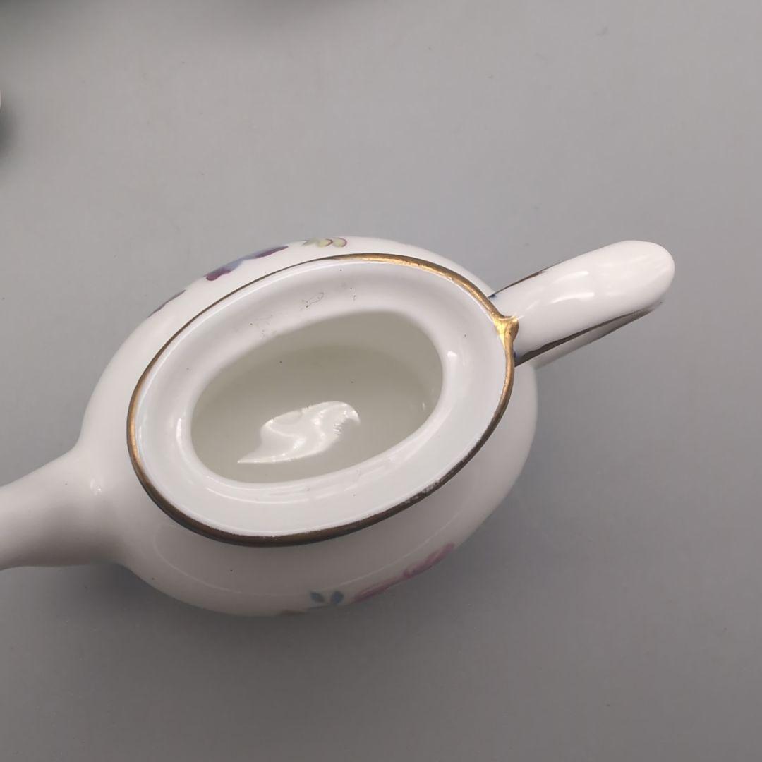 英国　コールポート　ミニチュア　ティタニア　3点　ポット　クリーマー　シュガー