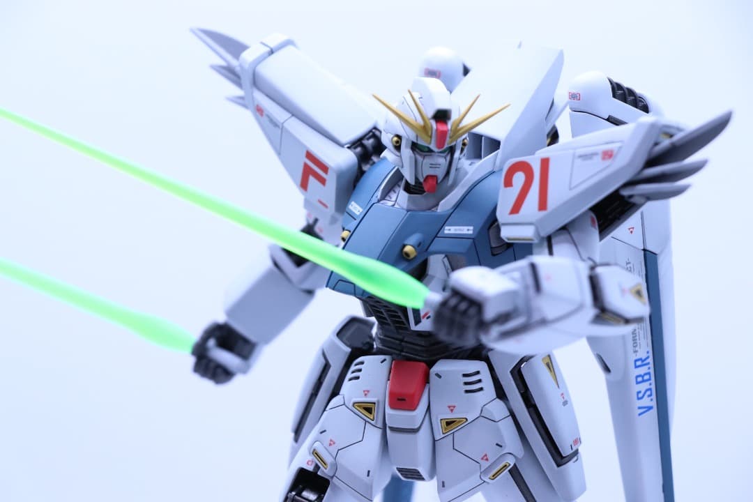 MG 1/100 ガンダムF91 Ver.2.0 【改修 塗装 完成品】