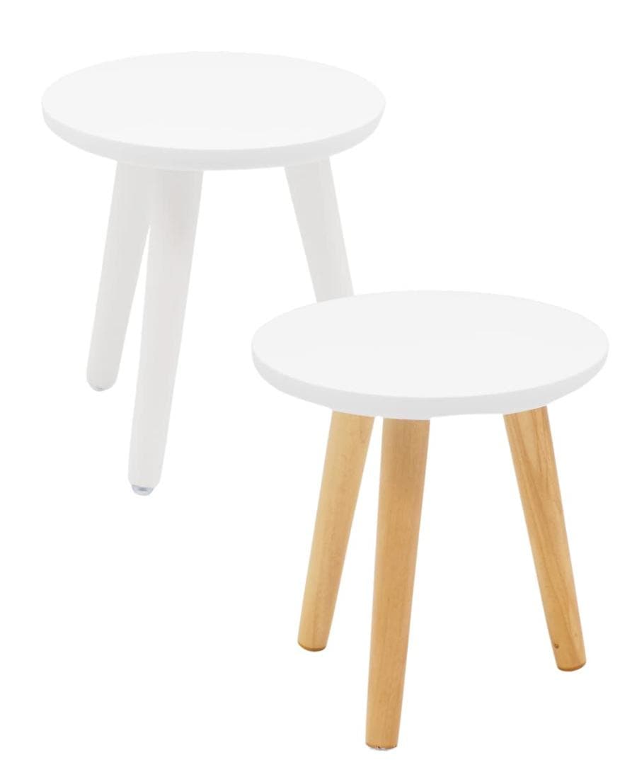 木製 組立式 フラワースタンド プランタースタンド スツール 花台 2個