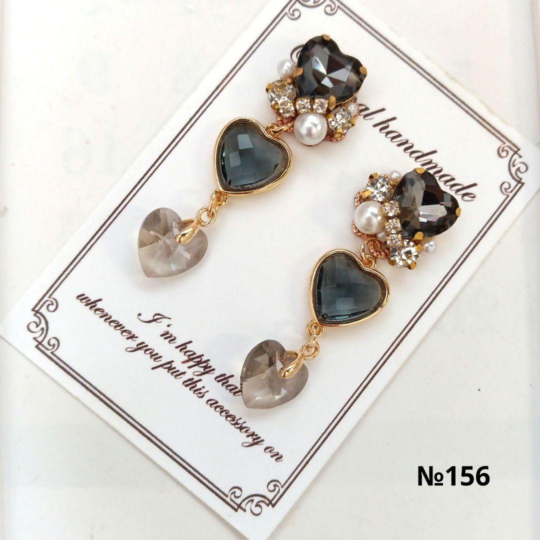 ♡ハンドメイド♡ビジューピアスorイヤリング№132