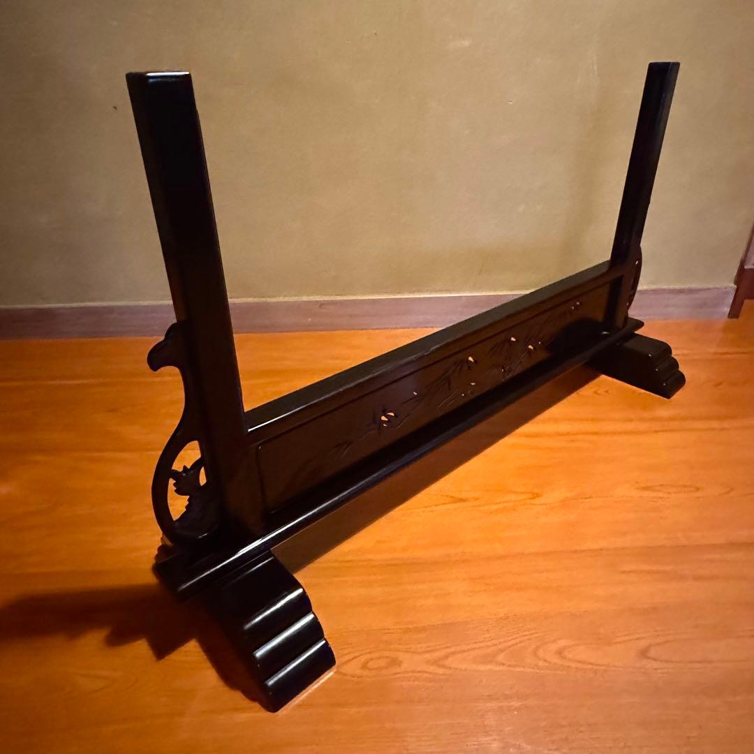 【希少品】黒檀 唐木 衝立 装飾 中国美術 仕切り パーテーション