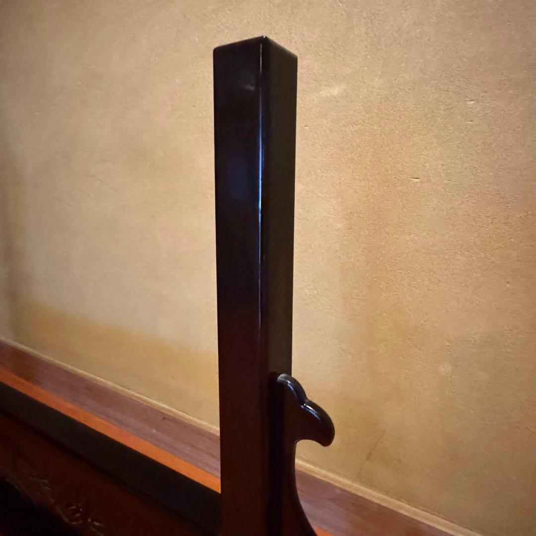 【希少品】黒檀 唐木 衝立 装飾 中国美術 仕切り パーテーション