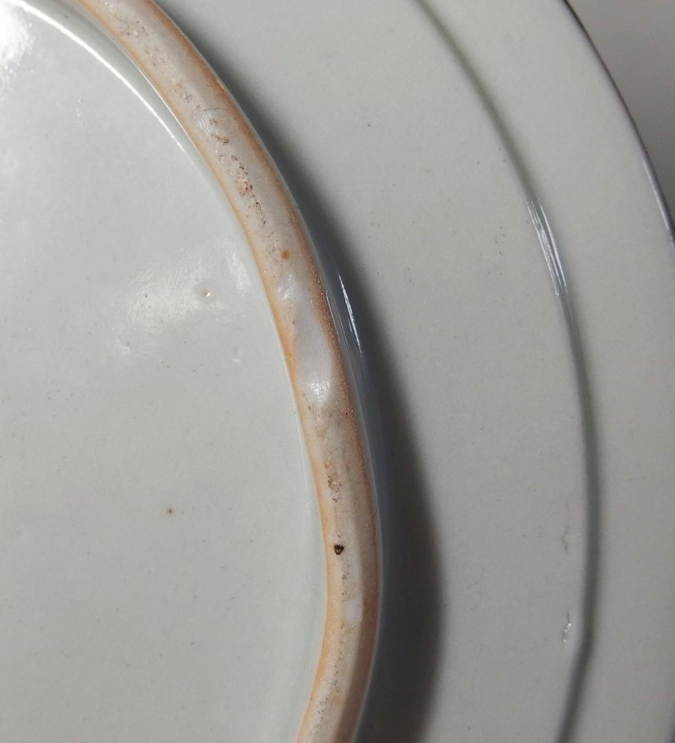 硲伊之助(三彩亭)作/九谷色絵夫婦鶴中皿/海部公子 硲紘一識箱/21.7cm