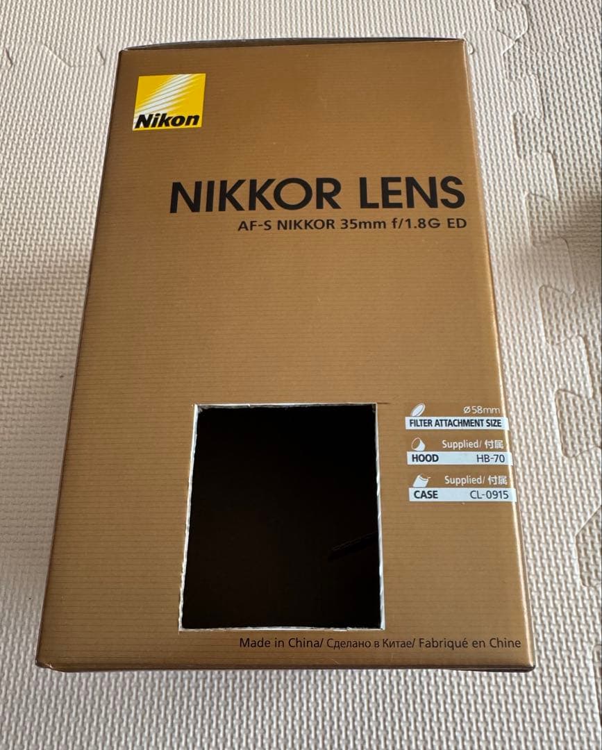 レンズ(単焦点) AF-S NIKKOR 35mm f/1.8G ED