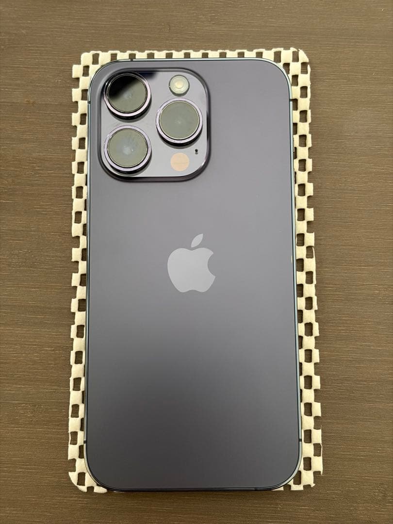 【美品！】Apple iPhone 14 Pro ディープパープル 256GB