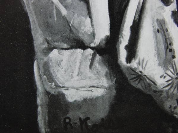 小磯良平「Ｔ嬢の像１９２６年」希少画集画、新品額付、状態良好