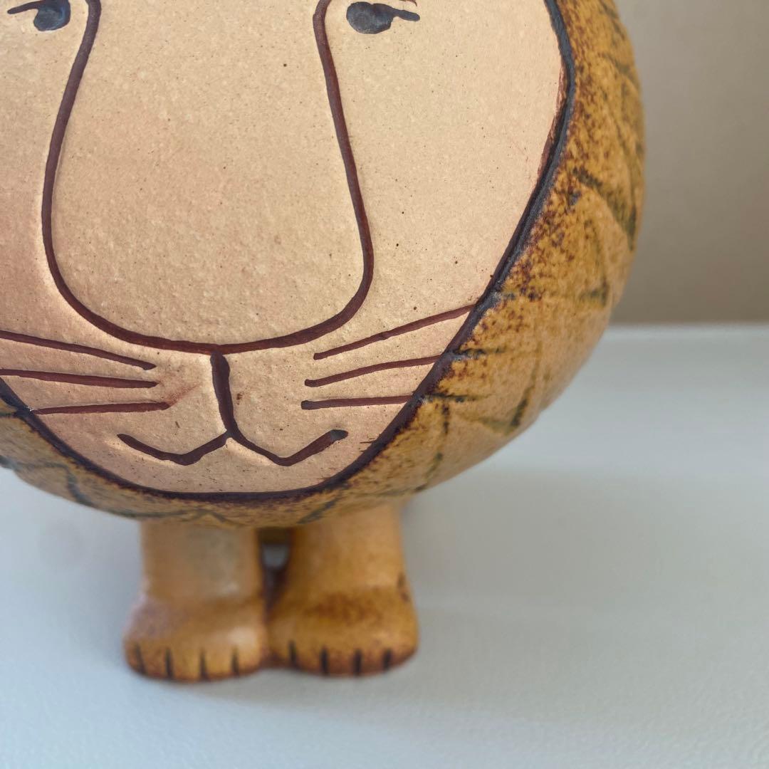 リサラーソン Lisa Larson 置物　ライオン　ミディ