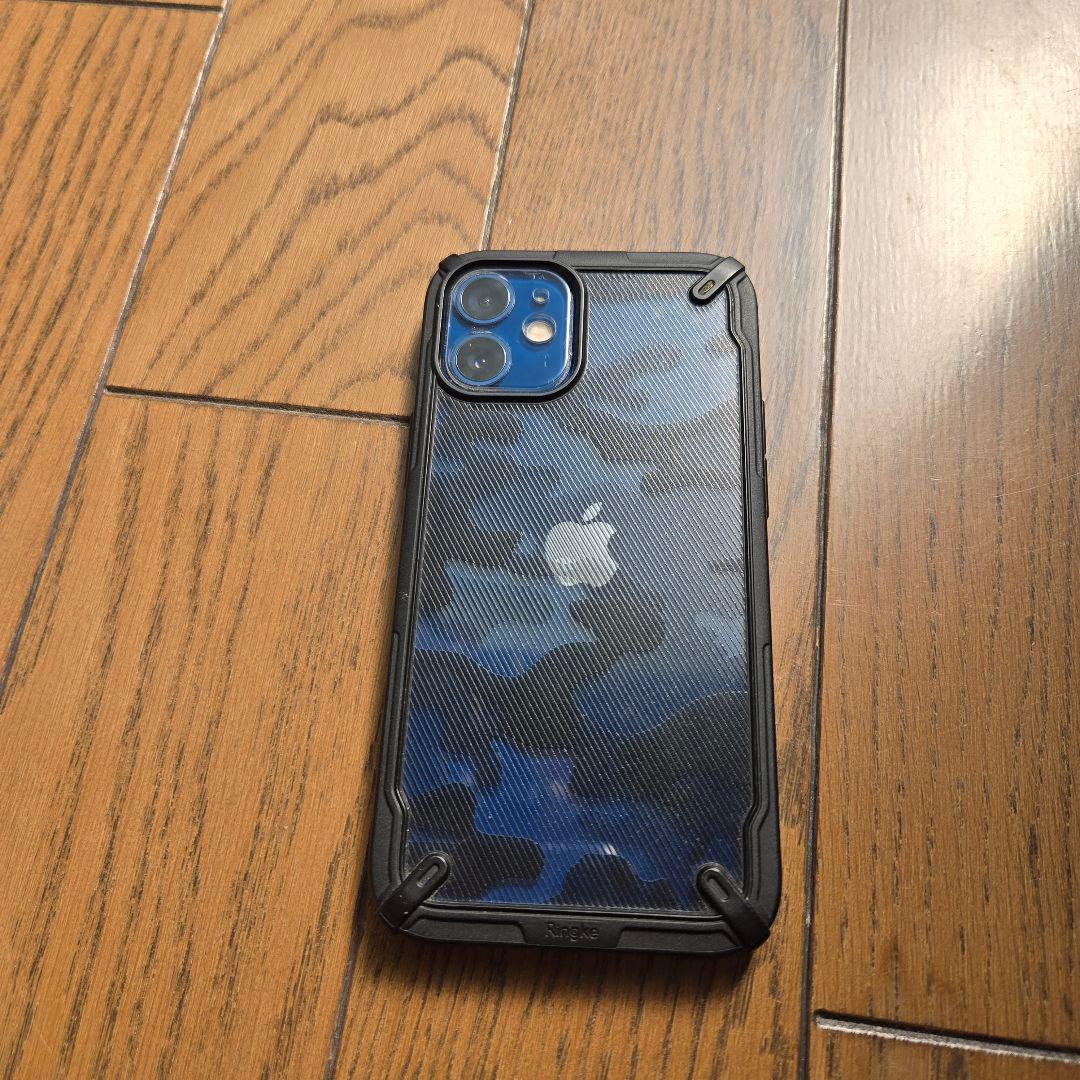 Apple iPhone 12 256GB ブルー 耐衝撃ケース付き