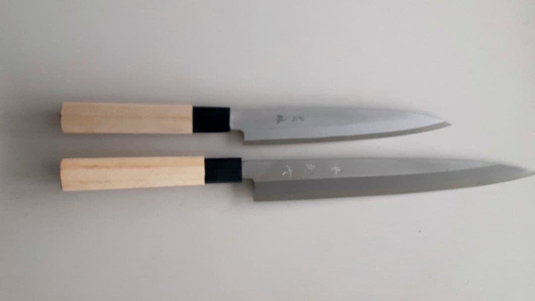 値下げ日本製 柳刃包丁 2本セット 180mm 240mm