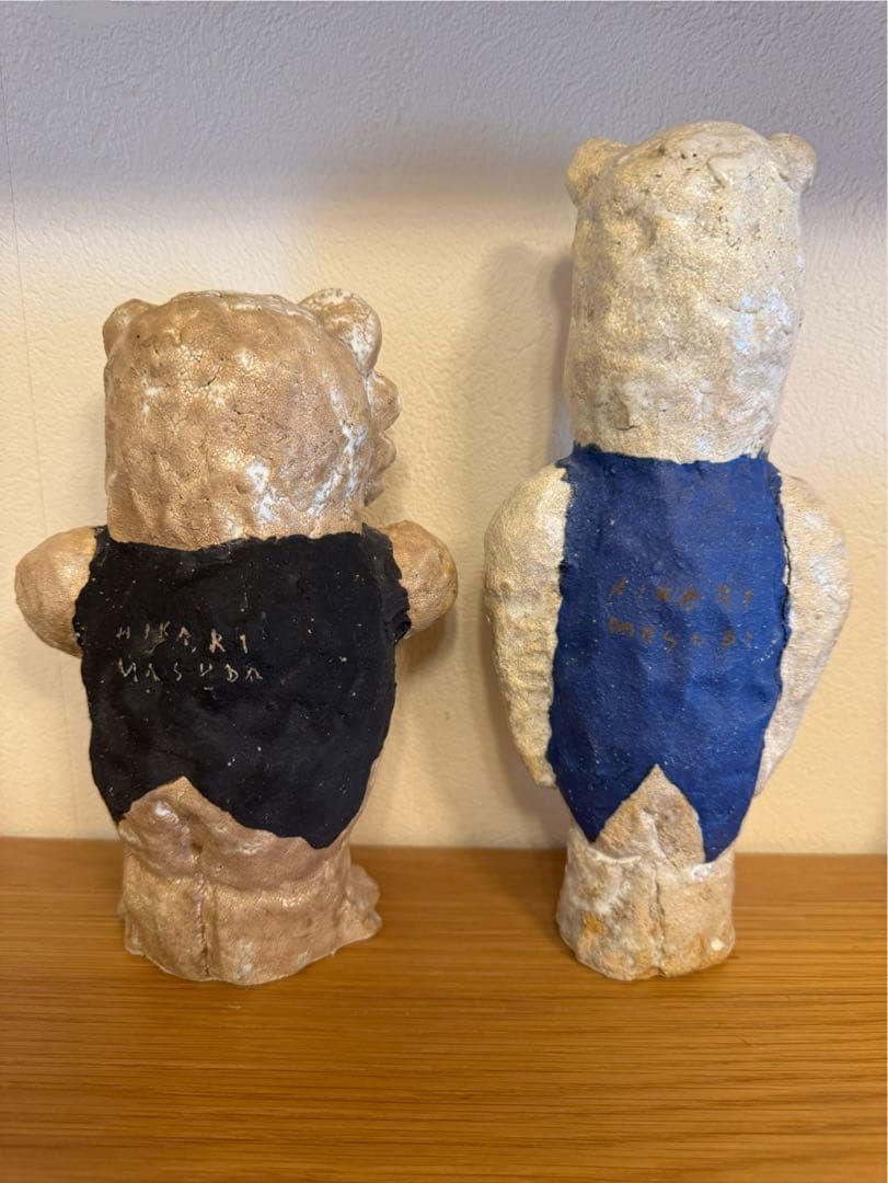 増田光 くまをモチーフにしたオブジェ。 「歌っているくま」