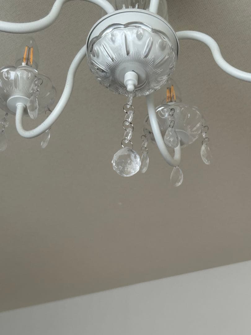 IKEA Fyrtio シャンデリア 5灯 LED電球付き