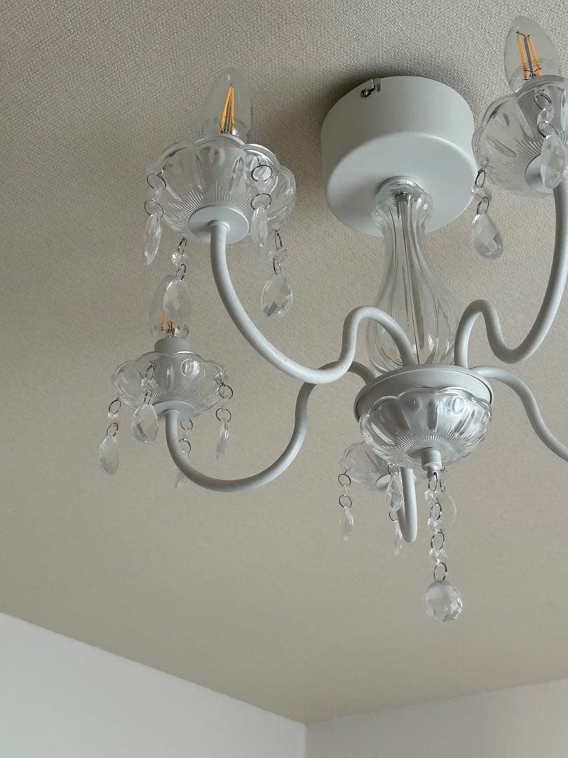 IKEA Fyrtio シャンデリア 5灯 LED電球付き