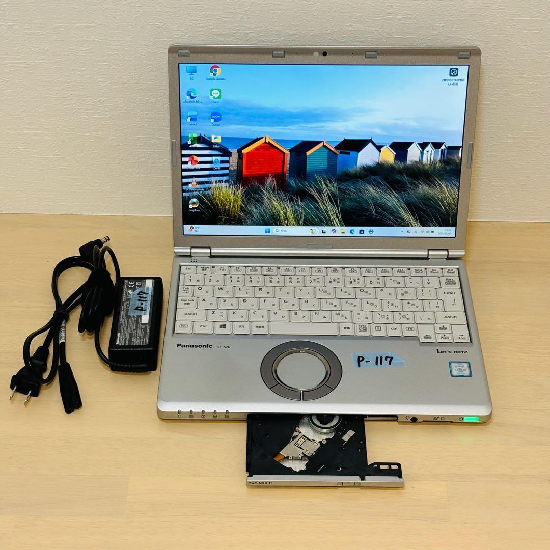 レッツノート PC Windows11 SSD DVD オフィス付き P-117