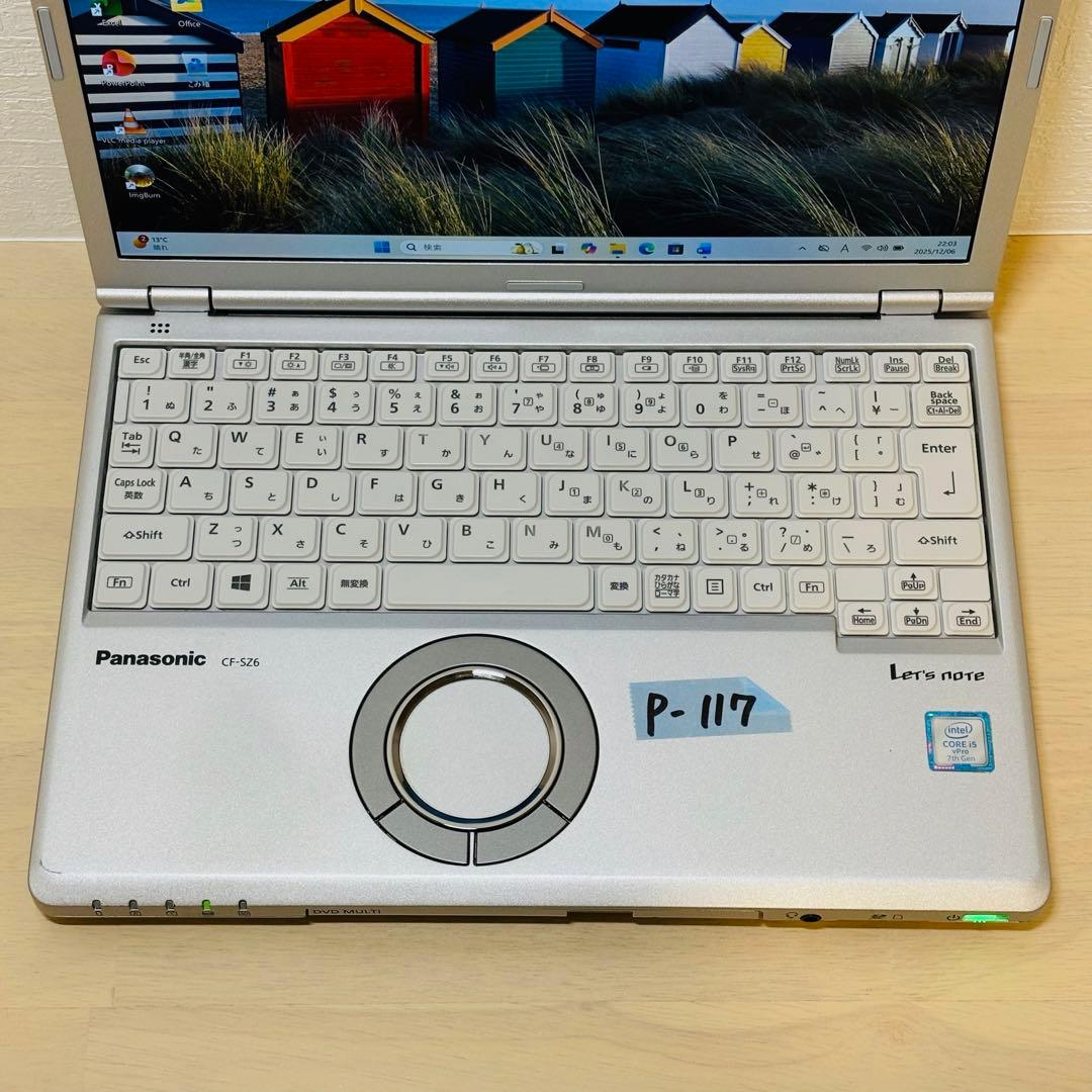 レッツノート PC Windows11 SSD DVD オフィス付き P-117