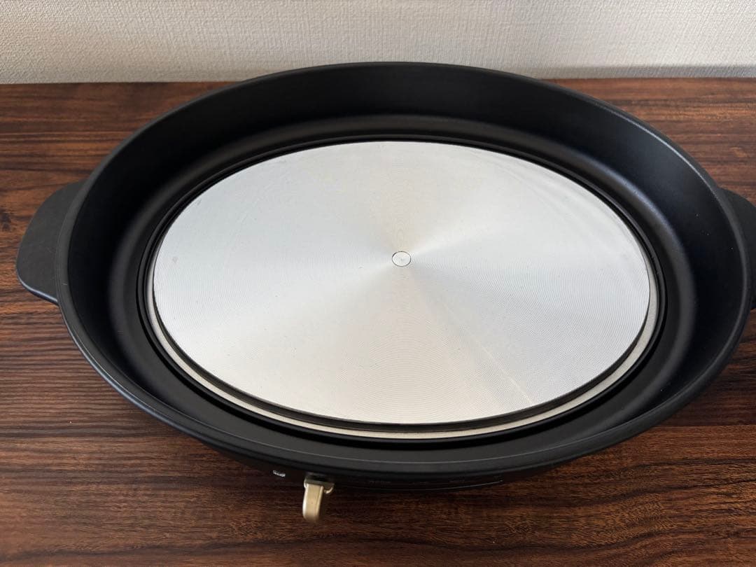 BRUNO ブルーノ オーバルホットプレート 本体 プレート3種 ブラック