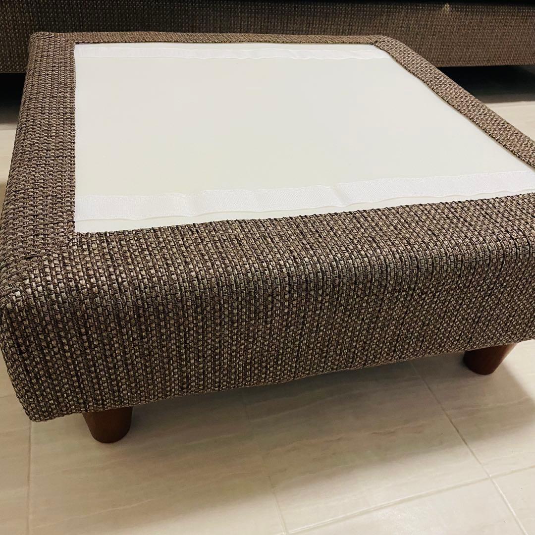 美品　ソファー3人掛けオットマン or 2P +カウチ（クッション組替可能）