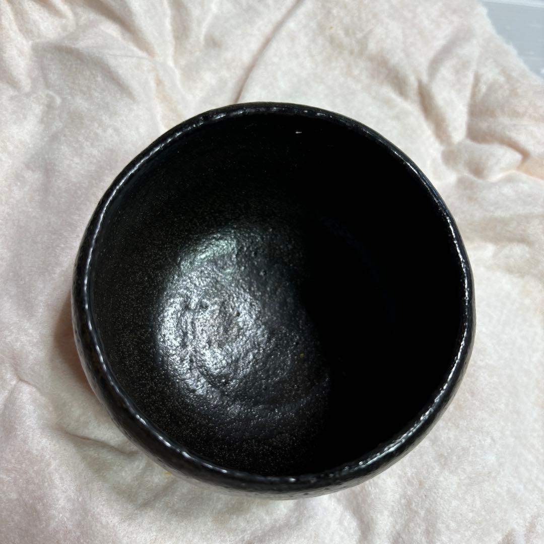 黒茶碗　あやめ　長次郎　茶碗