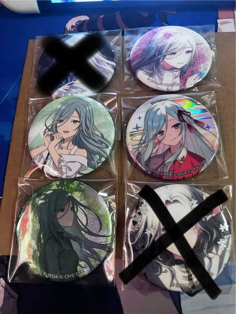 プロセカの日野森雫ウエハース 缶バッチ エピカ