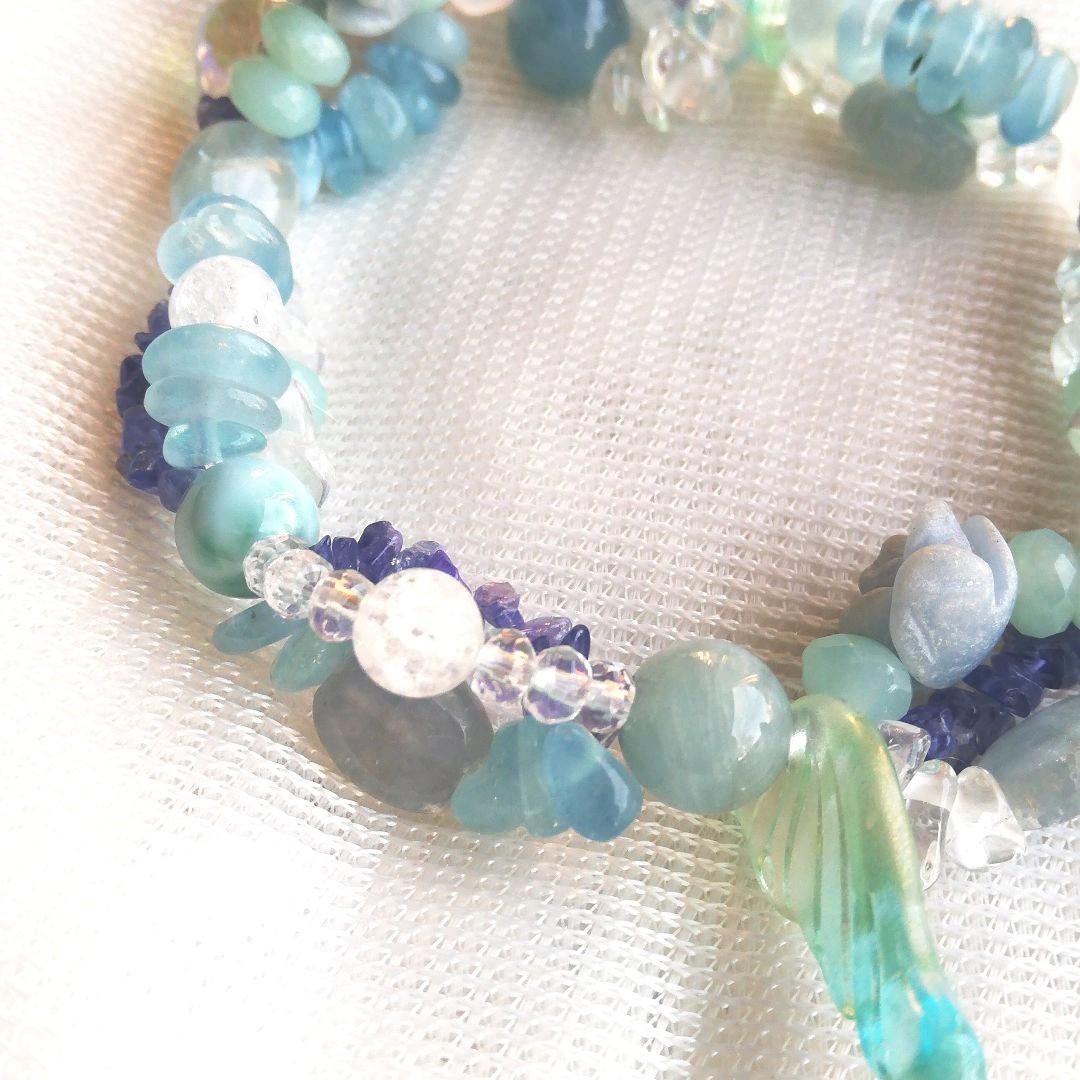 ラリマー ブレスレット ☆ ５