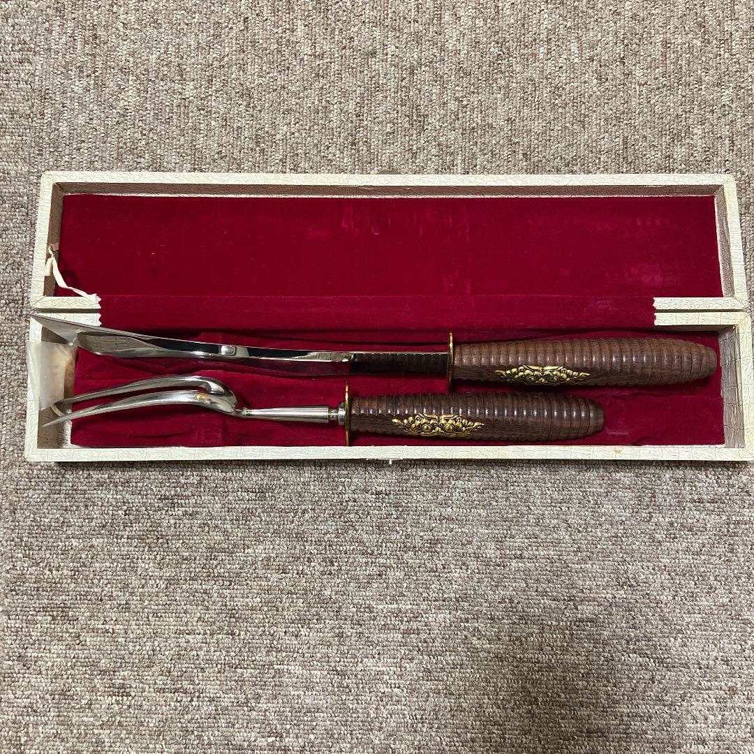 カービングナイフ(美品)オーダーメイド箱付き