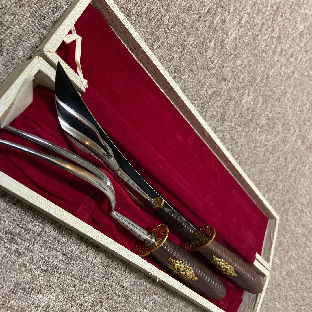 カービングナイフ(美品)オーダーメイド箱付き