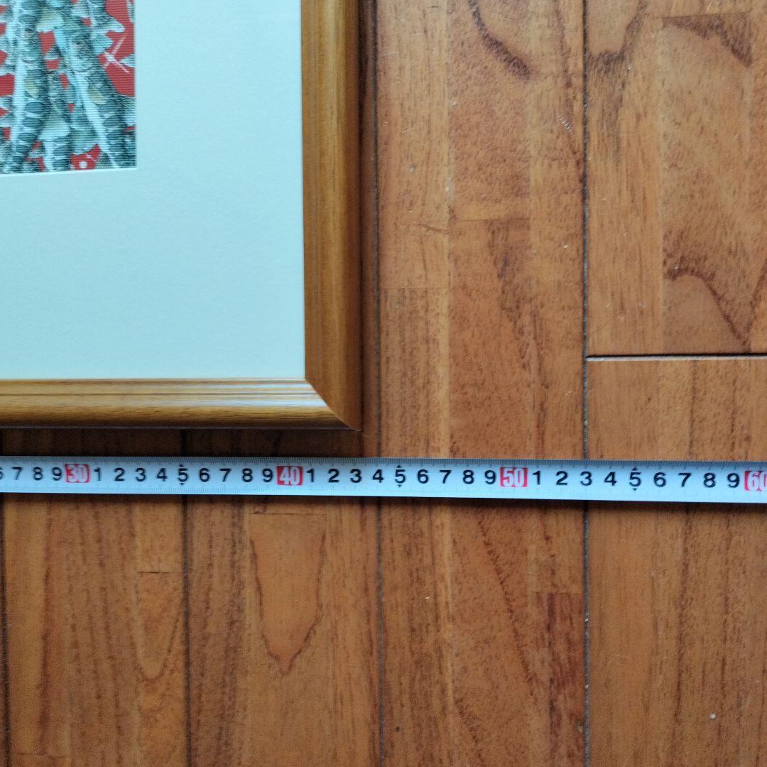 「未使用に近い」矢口高雄サイン落款あり　山女魚群遊　西陣織　※釣りキチ三平