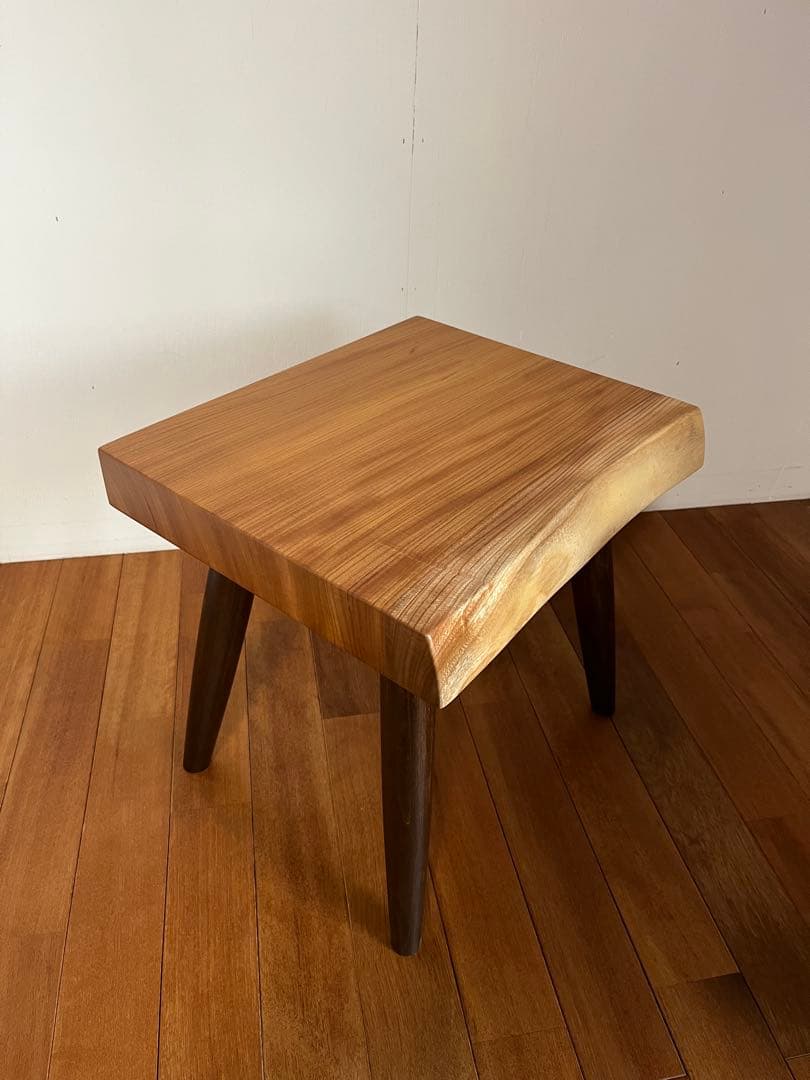 欅（けやき）スツール　無垢材