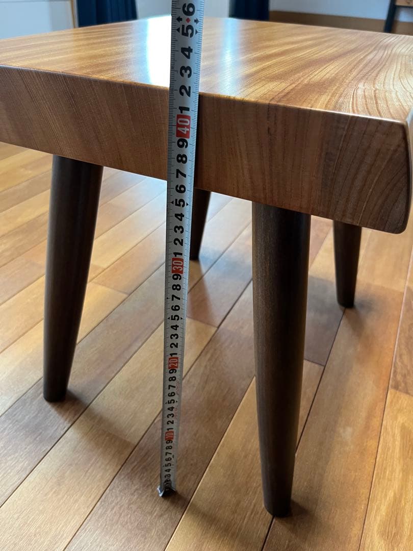 欅（けやき）スツール　無垢材