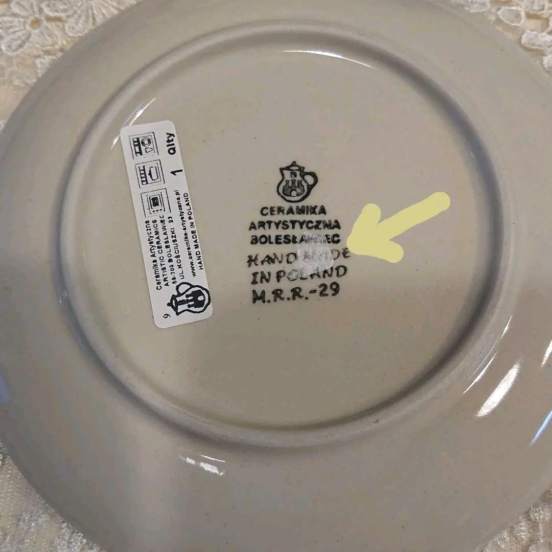 ポーリッシュ ポタリー/ プレート2種&ピック～☆青りんご&チェリー☆～