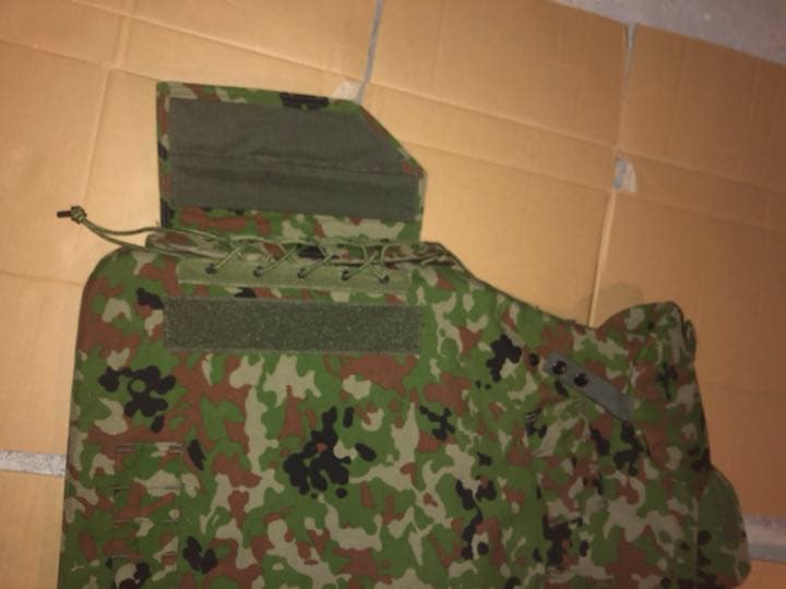 陸上自衛隊　防弾チョッキ1型　検)陸自プレキャリポーチ弾納二型迷彩日本軍